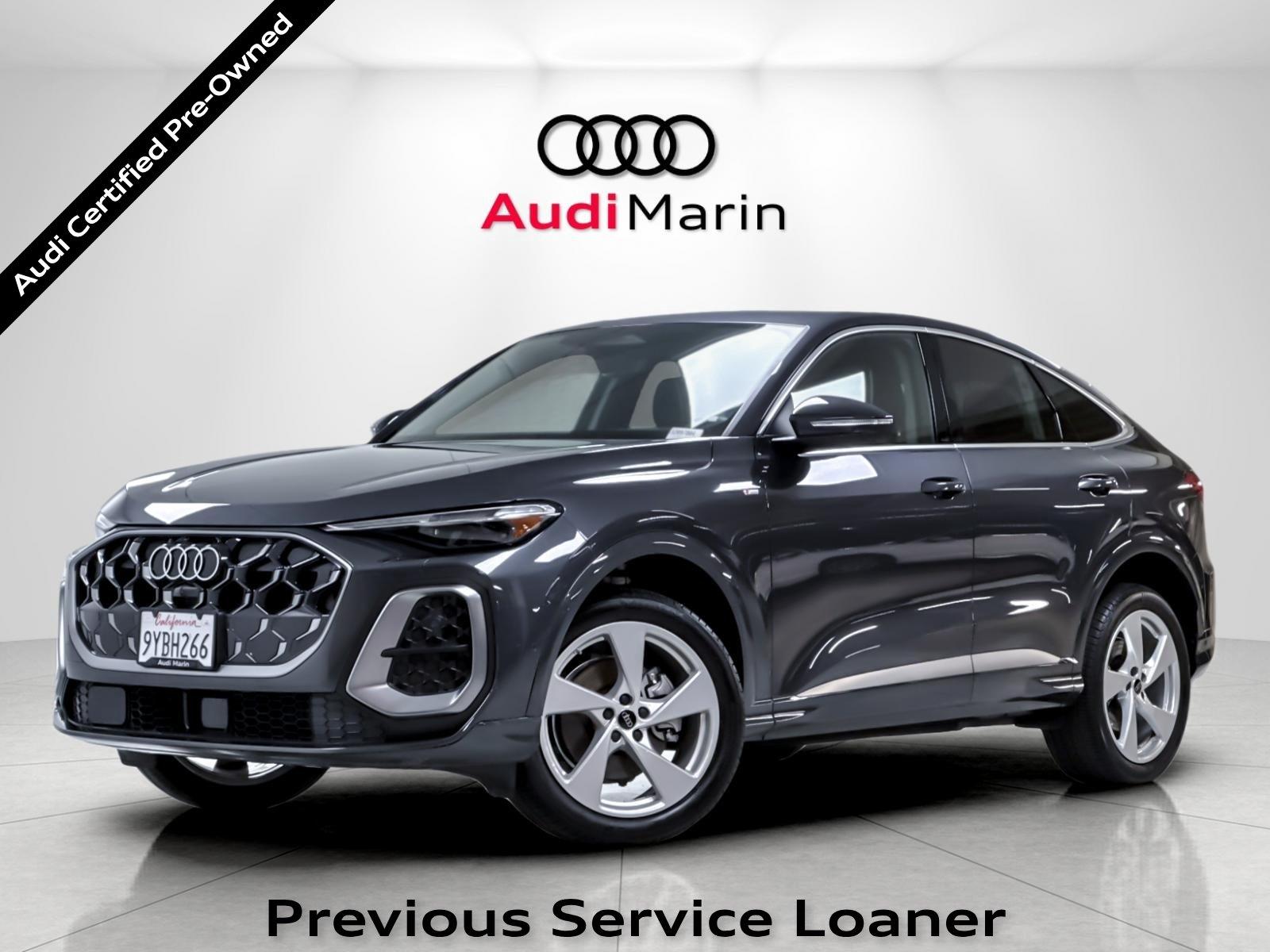 Tambora Gray Metallic 2025 Audi Q5 Sportback Sedan All-Wheel Drive Automatic