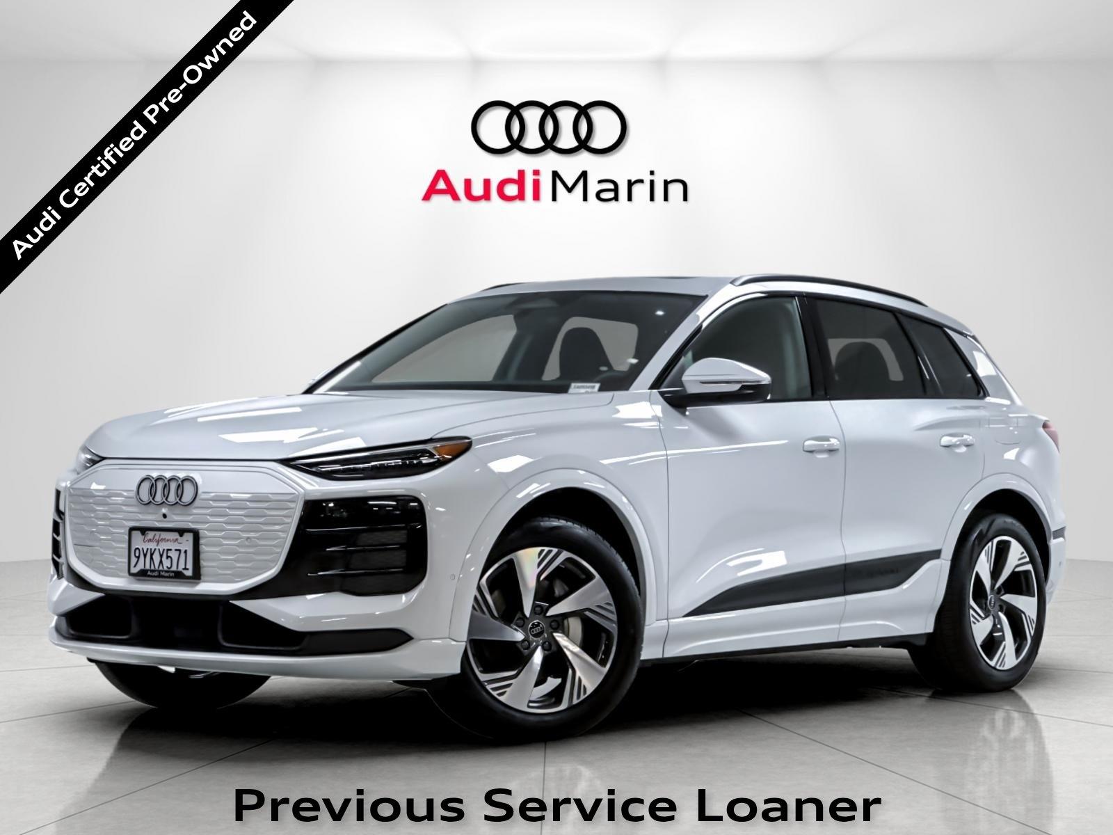 Glacier White Metallic 2025 Audi Q6 e-tron SUV / Crossover All-Wheel Drive Automatic