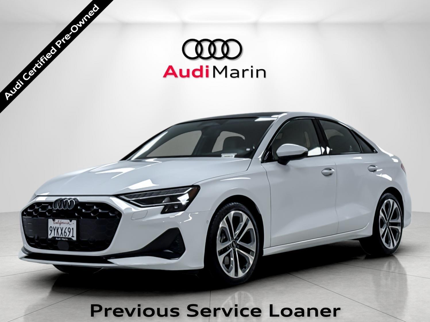 Glacier White Metallic 2026 Audi A3 Sedan All-Wheel Drive Automatic