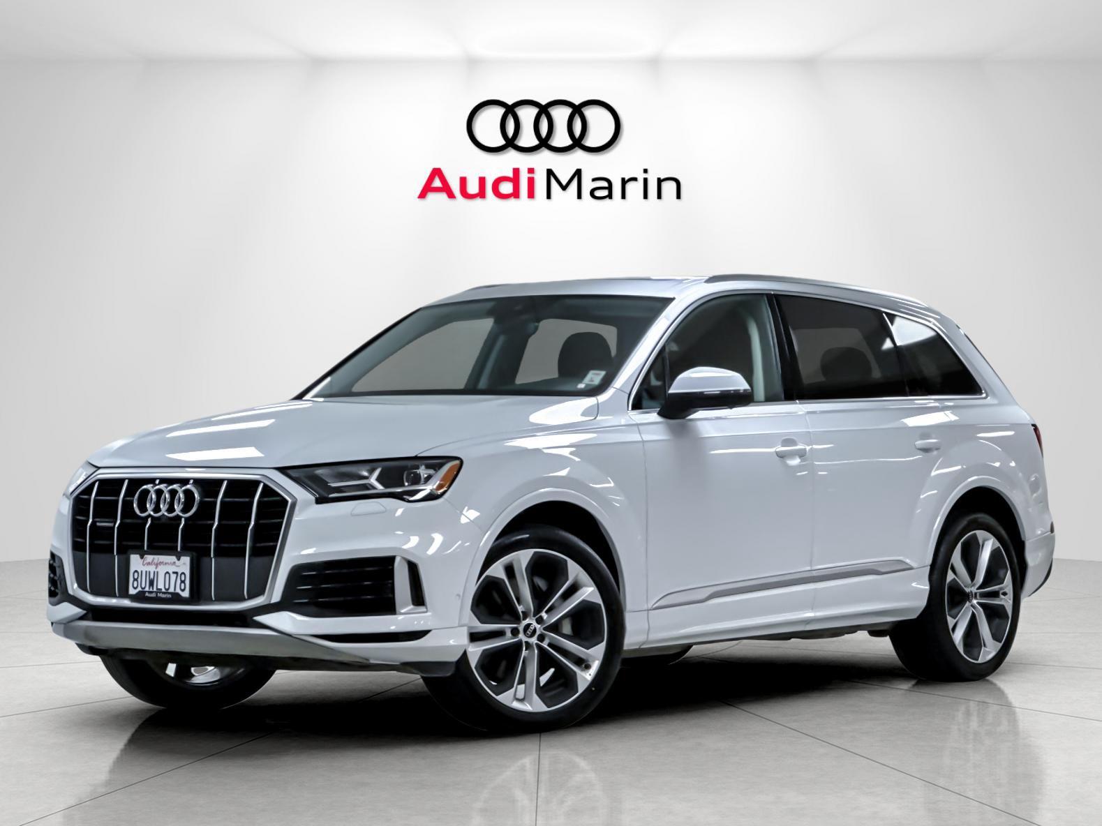 Glacier White Metallic 2021 Audi Q7 SUV / Crossover All-Wheel Drive Automatic