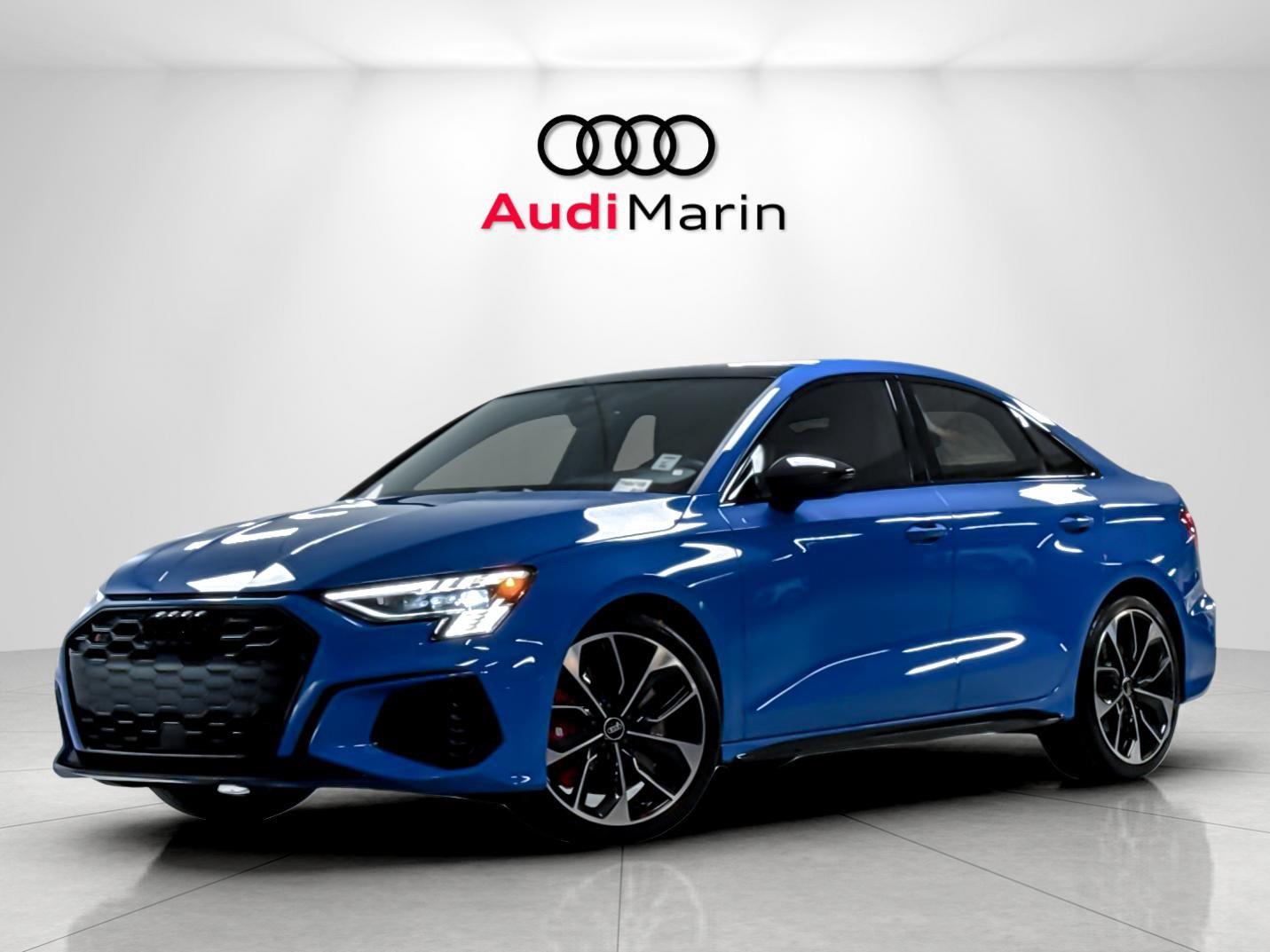 Turbo Blue 2023 Audi S3 Sedan All-Wheel Drive Automatic