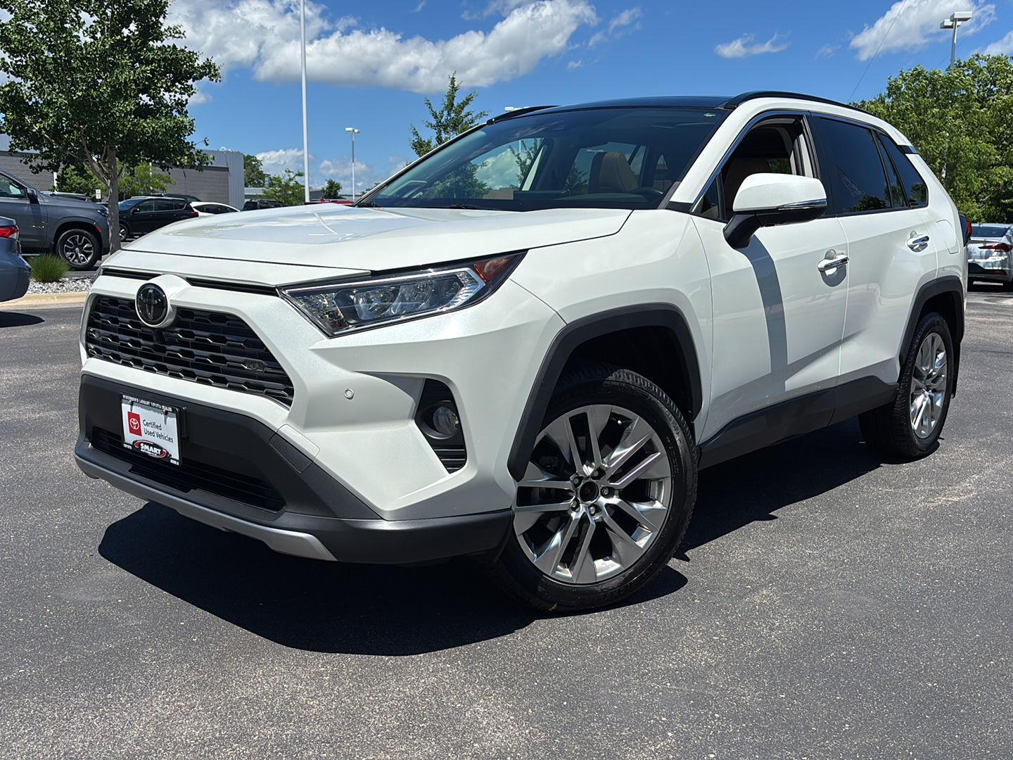 White (Blizzard Pearl) 2021 Toyota RAV4 Limited AWD SUV / Crossover All-Wheel Drive 8-Speed Automatic