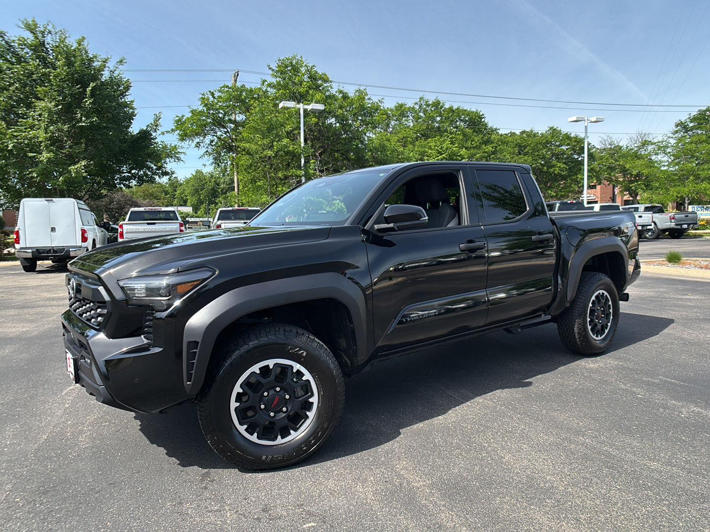 Black 2025 Toyota Tacoma TRD Off-Road Double Cab 4WD Pickup Truck Four-Wheel Drive 8-Speed Automatic