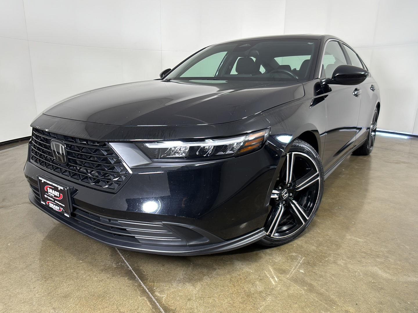 Crystal Black Pearl 2023 Honda Accord Hybrid Sedan Front-Wheel Drive Continuously Variable Transmission