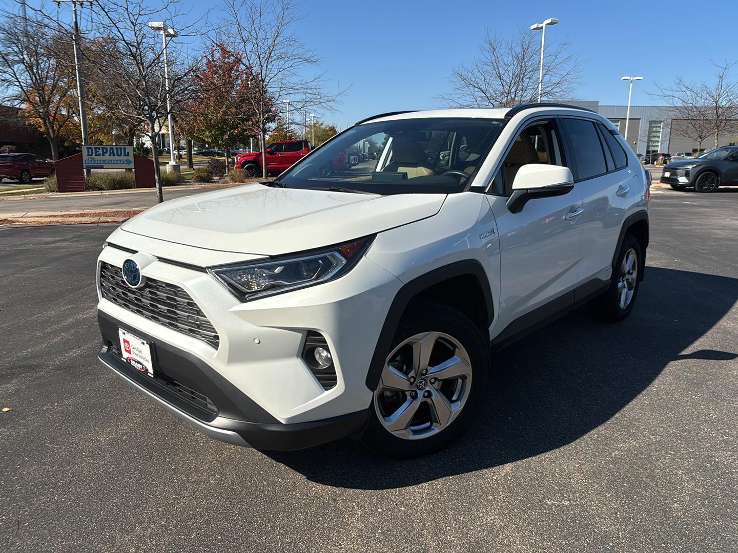 White (Blizzard Pearl) 2020 Toyota RAV4 Hybrid SUV / Crossover All-Wheel Drive