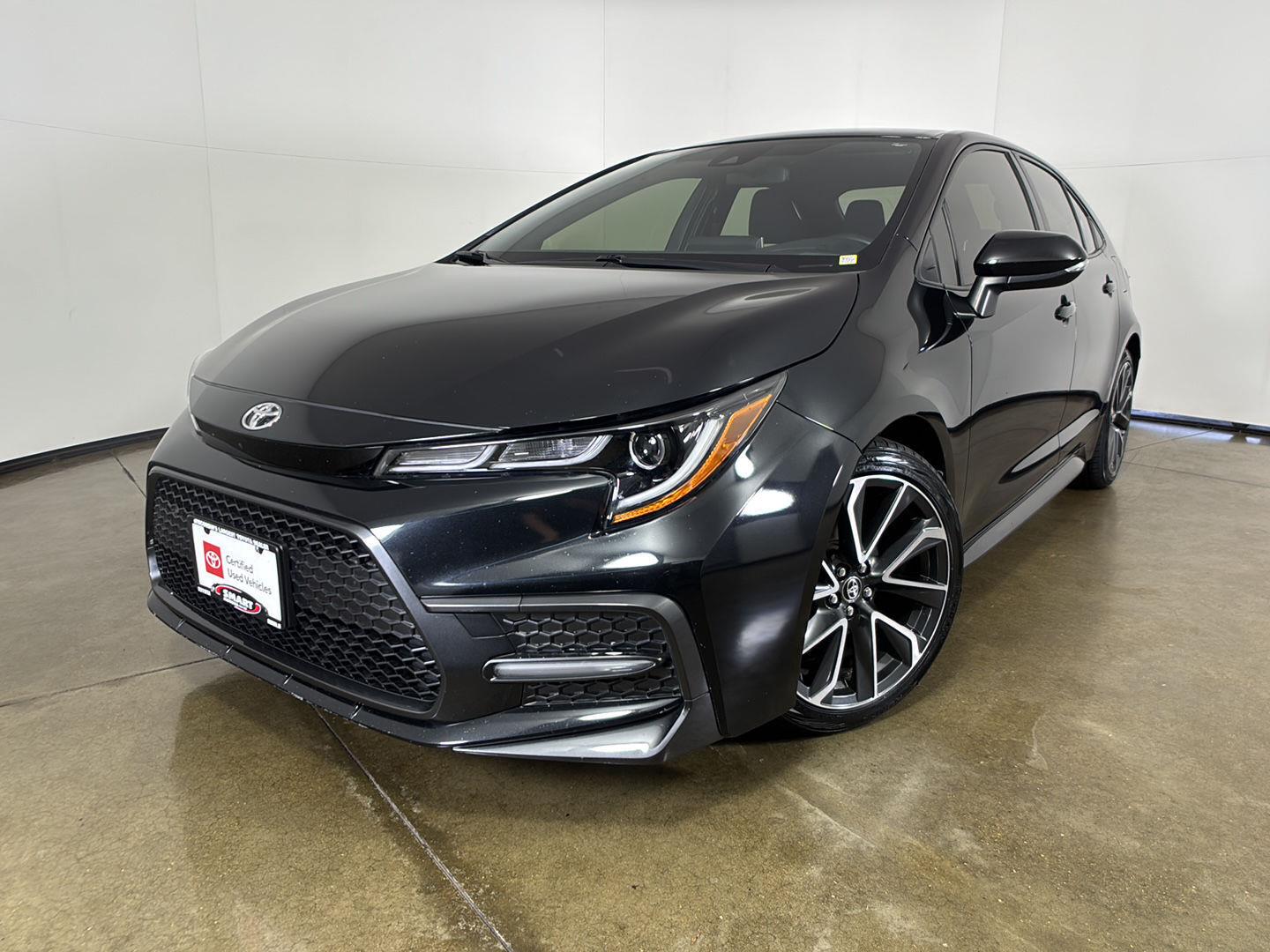 Black Sand Pearl 2021 Toyota Corolla Sedan Front-Wheel Drive Continuously Variable Transmission