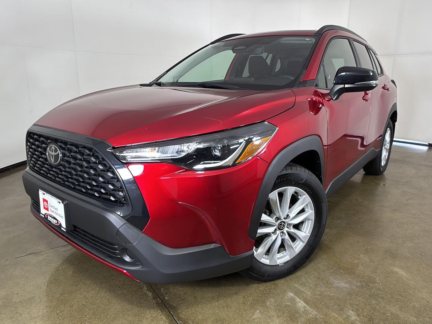 Soul Red Crystal 2025 Toyota Corolla Cross SUV / Crossover All-Wheel Drive Continuously Variable Transmission
