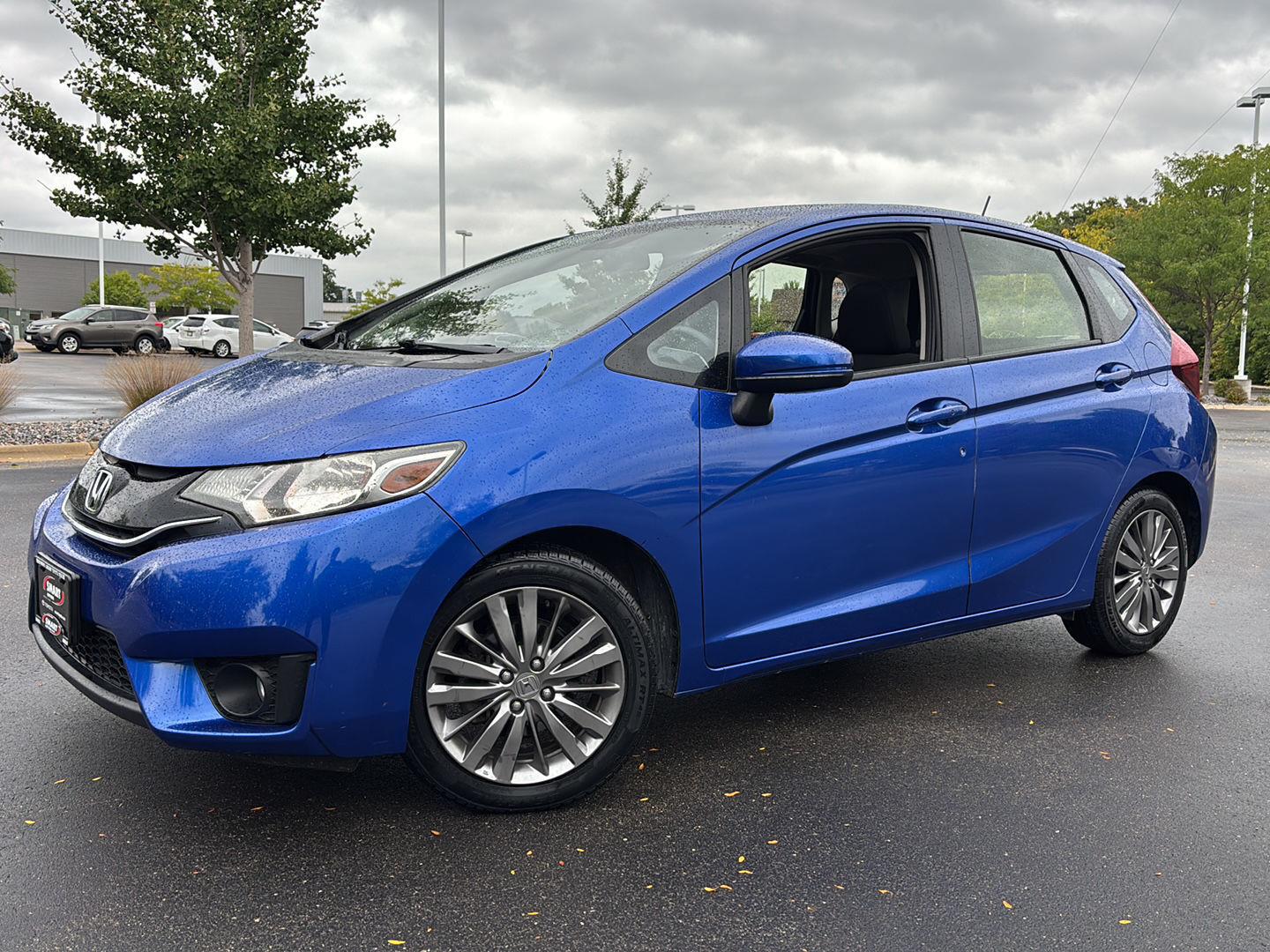Aegean Blue Metallic 2016 Honda Fit Hatchback Front-Wheel Drive Continuously Variable Transmission