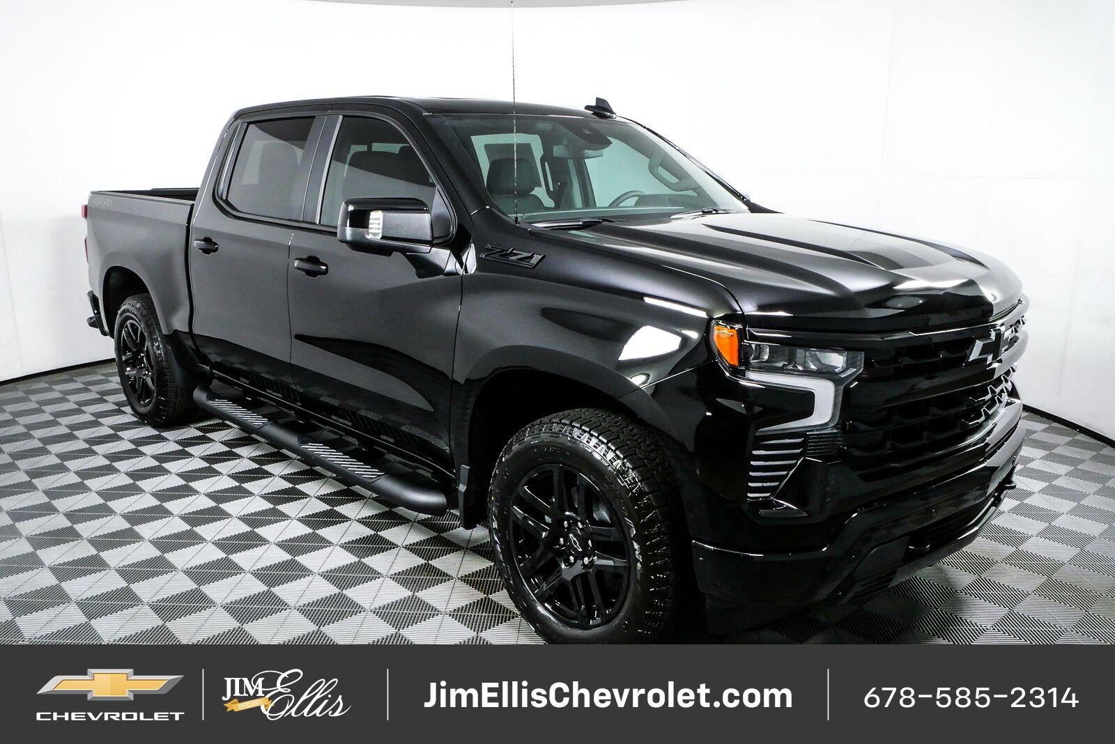 Black 2026 Chevrolet Silverado 1500 Pickup Truck Four-Wheel Drive 8-Speed Automatic