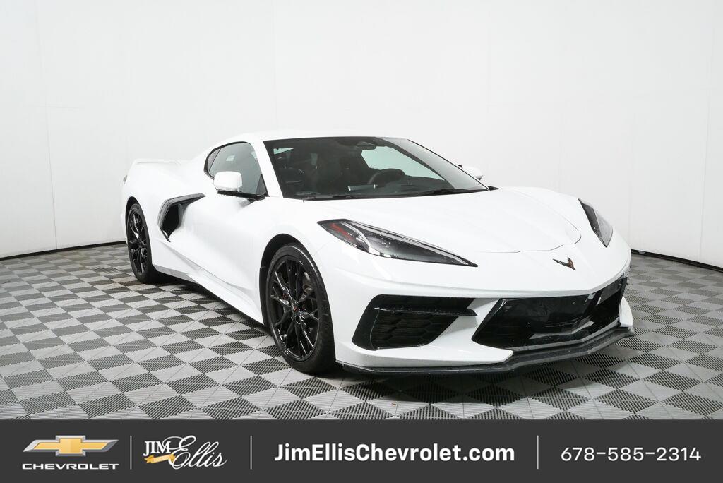 Arctic White 2024 Chevrolet Corvette Coupe Rear-Wheel Drive 8-Speed Dual Clutch