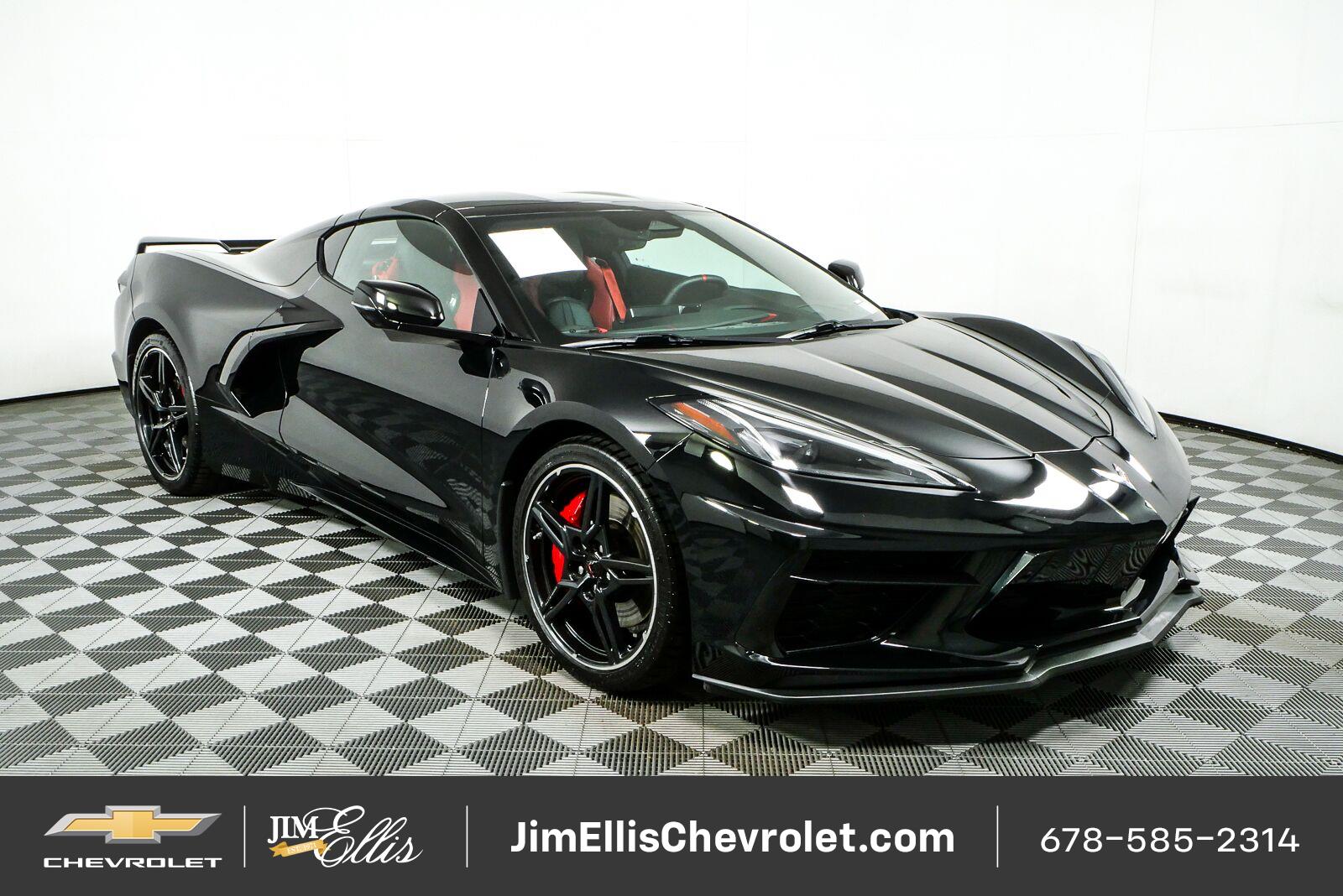 Black 2024 Chevrolet Corvette Coupe Rear-Wheel Drive 8-Speed Dual Clutch