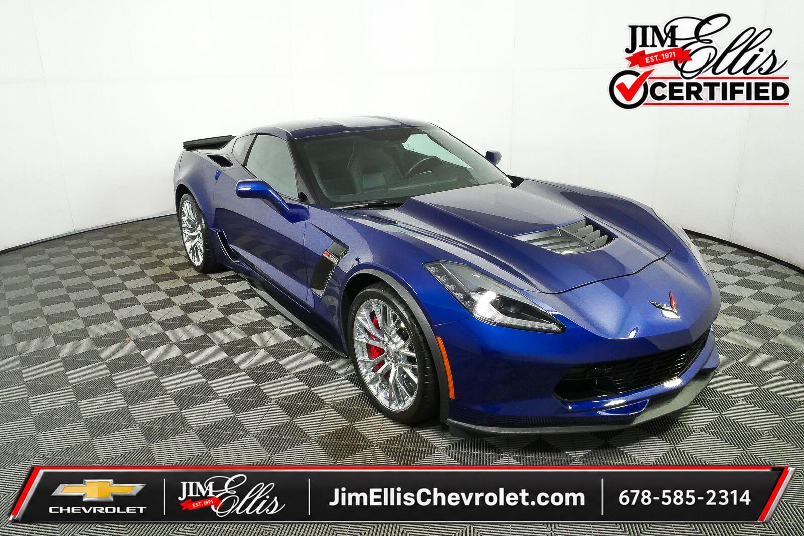 Admiral Blue Metallic 2017 Chevrolet Corvette Coupe Rear-Wheel Drive 8-Speed Automatic