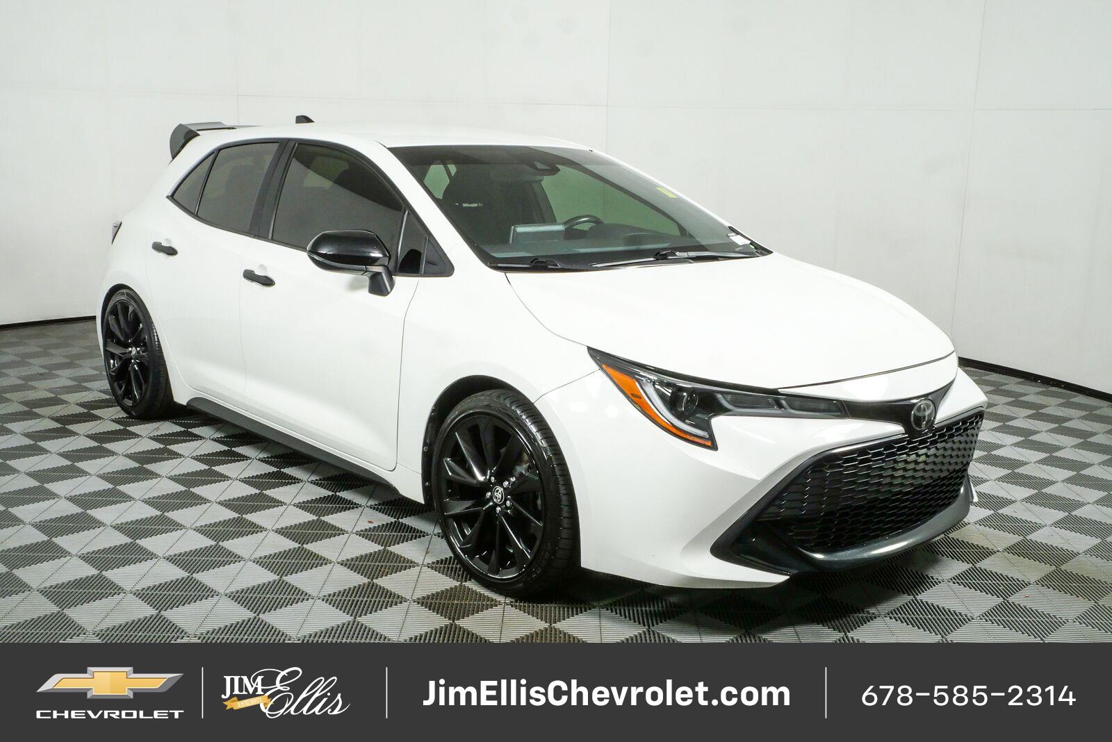 Super White 2021 Toyota Corolla Hatchback Hatchback Front-Wheel Drive Continuously Variable Transmission