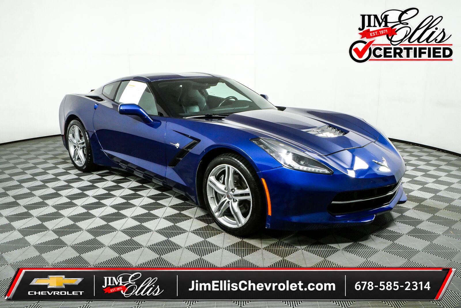 Admiral Blue Metallic 2017 Chevrolet Corvette Coupe Rear-Wheel Drive 7-Speed Manual