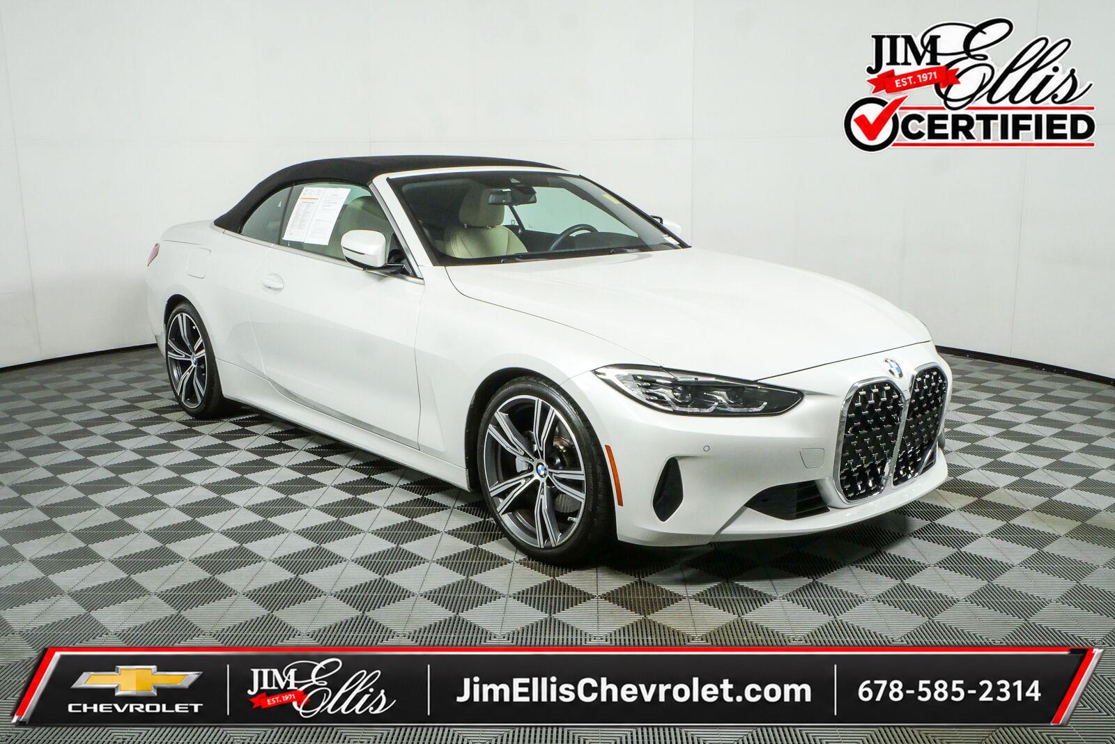 Mineral White Metallic 2023 BMW 4 Series Convertible Rear-Wheel Drive Automatic