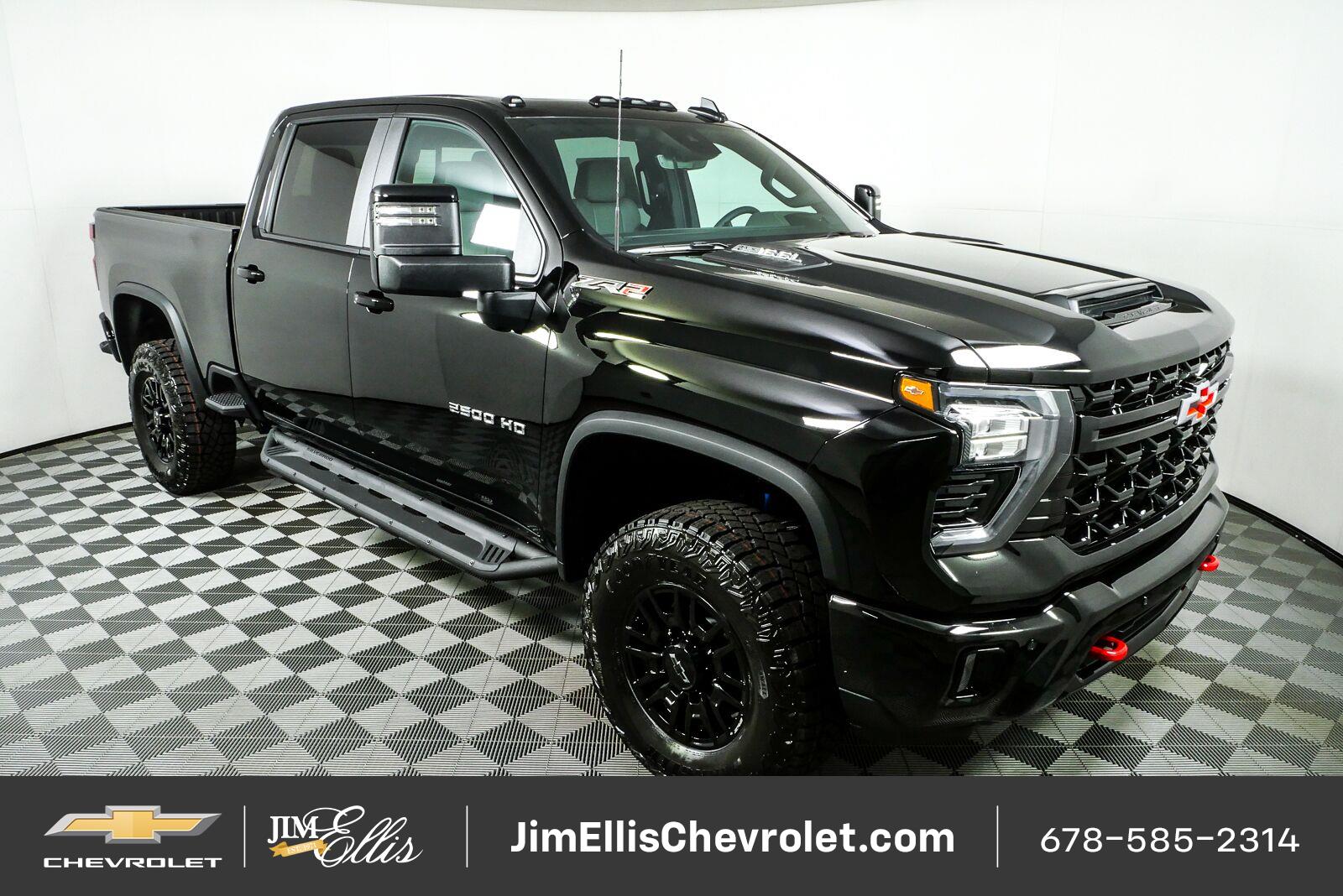 Black 2026 Chevrolet Silverado 2500HD Pickup Truck Four-Wheel Drive Automatic
