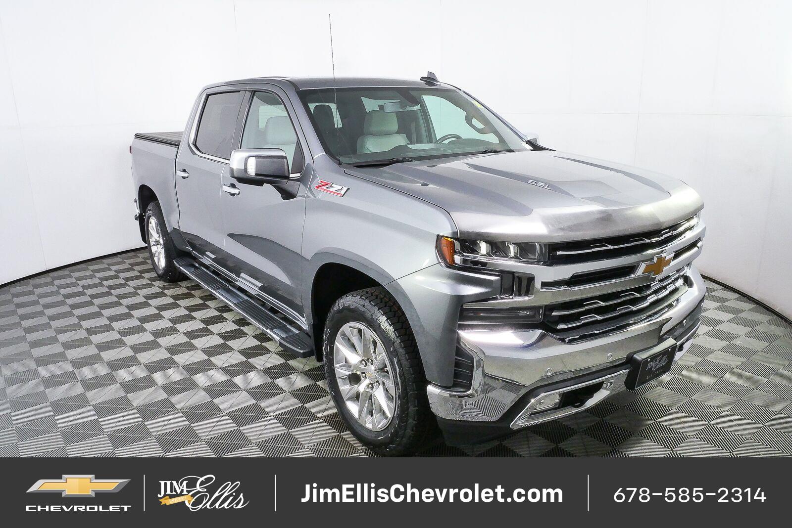 Gray (Satin Steel Metallic) 2021 Chevrolet Silverado 1500 Pickup Truck Four-Wheel Drive Automatic