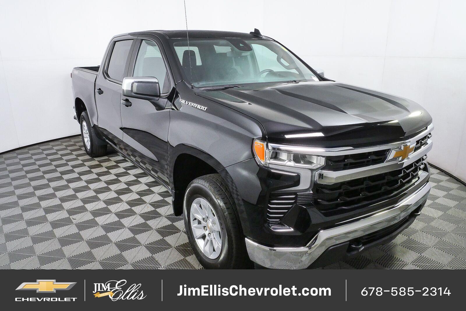 Black 2025 Chevrolet Silverado 1500 Pickup Truck Four-Wheel Drive 8-Speed Automatic