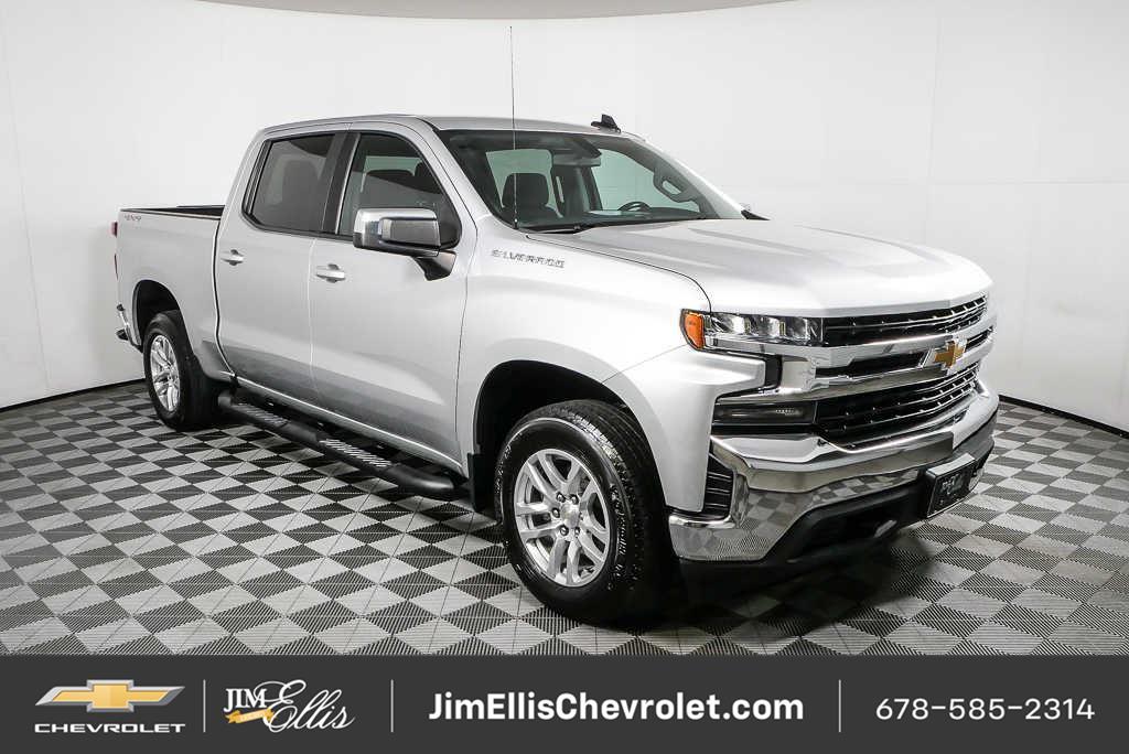 Silver Ice Metallic 2021 Chevrolet Silverado 1500 Pickup Truck Four-Wheel Drive 8-Speed Automatic