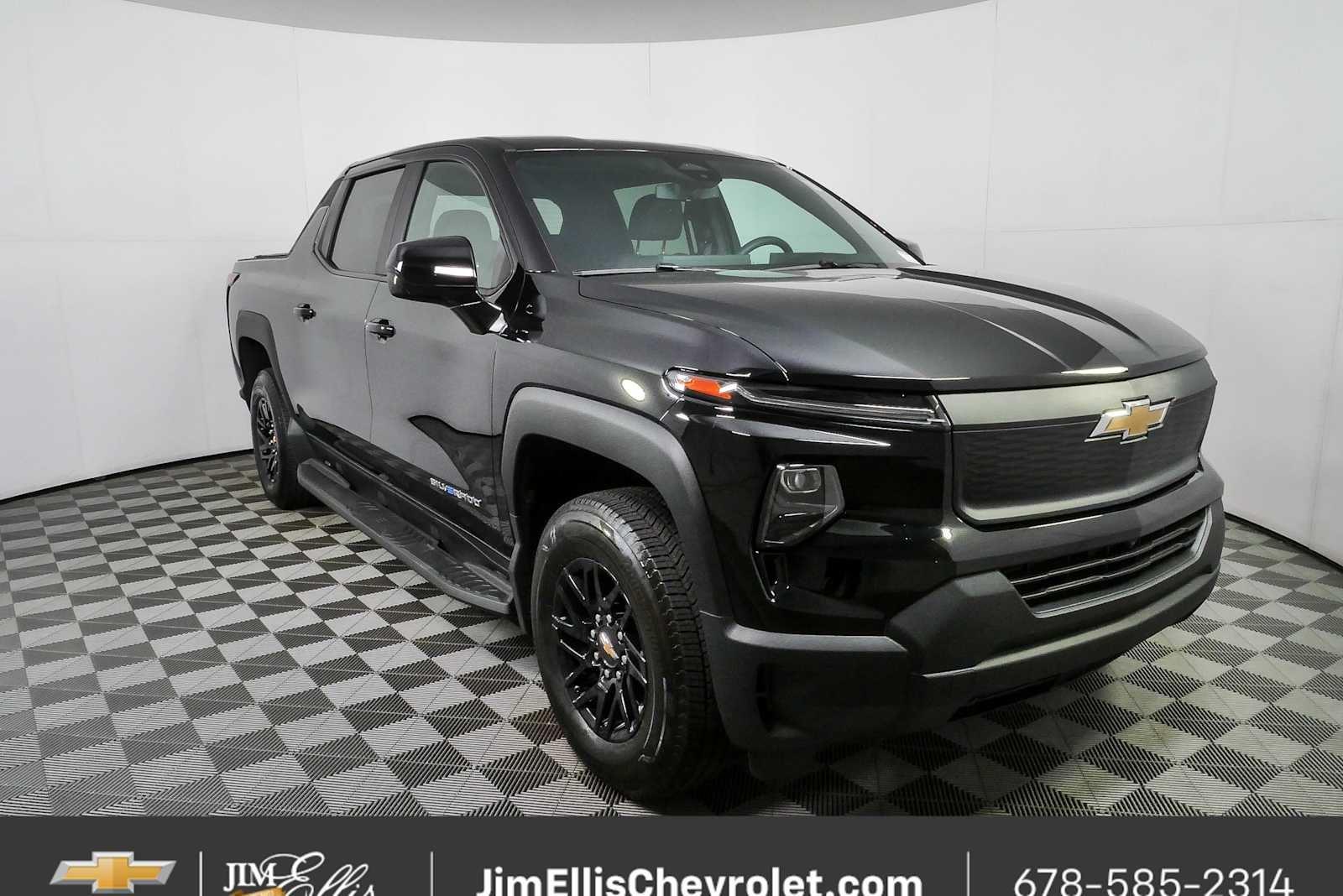 Black 2024 Chevrolet Silverado EV Pickup Truck All-Wheel Drive 1-Speed Automatic