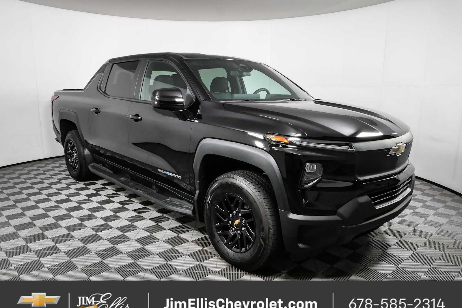 Black 2024 Chevrolet Silverado EV Pickup Truck All-Wheel Drive 1-Speed Automatic