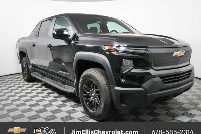 Black 2024 Chevrolet Silverado EV Pickup Truck All-Wheel Drive 1-Speed Automatic