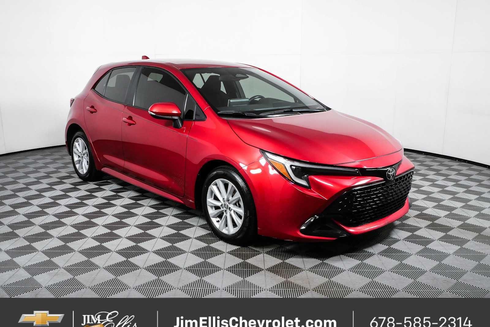 Finish Line Red 2024 Toyota Corolla Hatchback Hatchback Front-Wheel Drive Continuously Variable Transmission