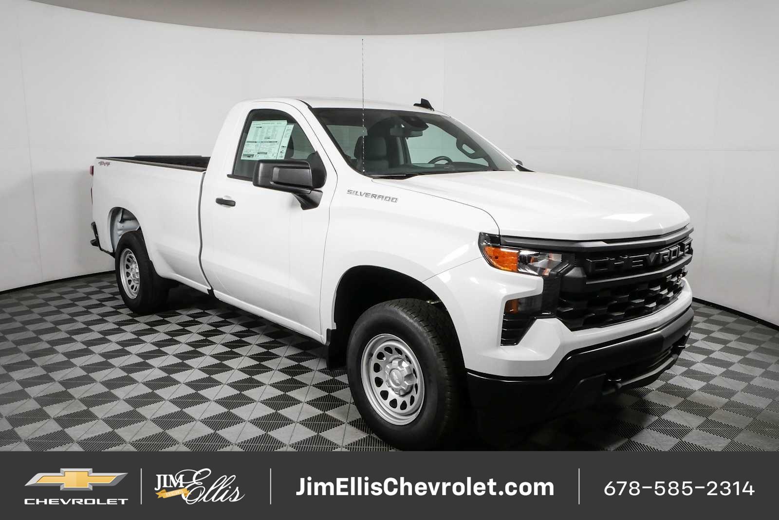 Summit White 2026 Chevrolet Silverado 1500 Pickup Truck Four-Wheel Drive Automatic