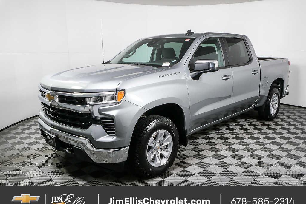 Sterling Gray Metallic 2025 Chevrolet Silverado 1500 Pickup Truck Four-Wheel Drive Automatic