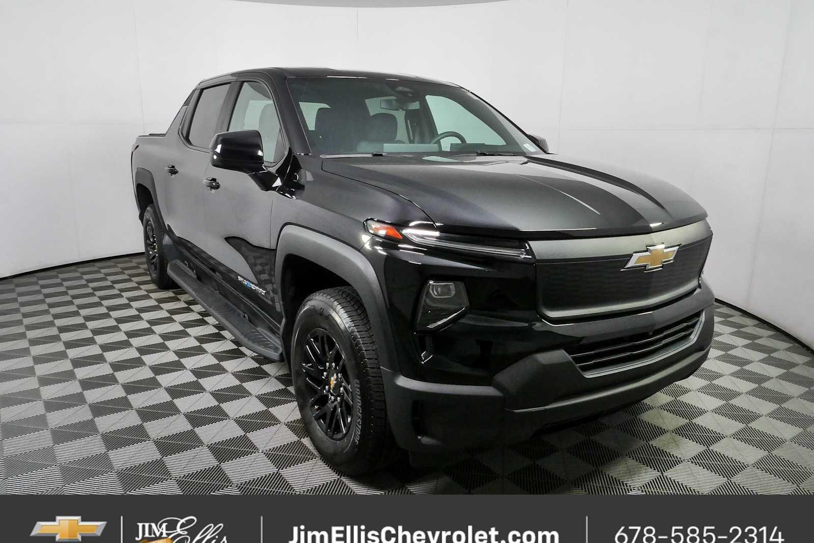 Black 2024 Chevrolet Silverado EV Pickup Truck All-Wheel Drive 1-Speed Automatic