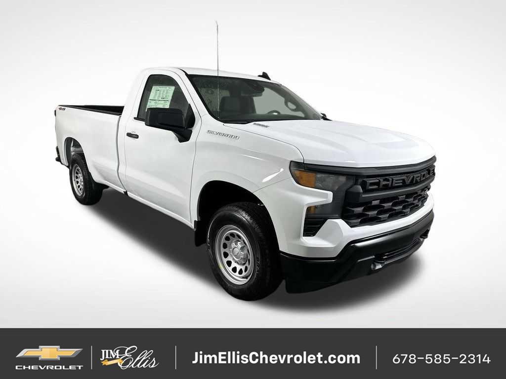 Summit White 2026 Chevrolet Silverado 1500 Pickup Truck Four-Wheel Drive 8-Speed Automatic