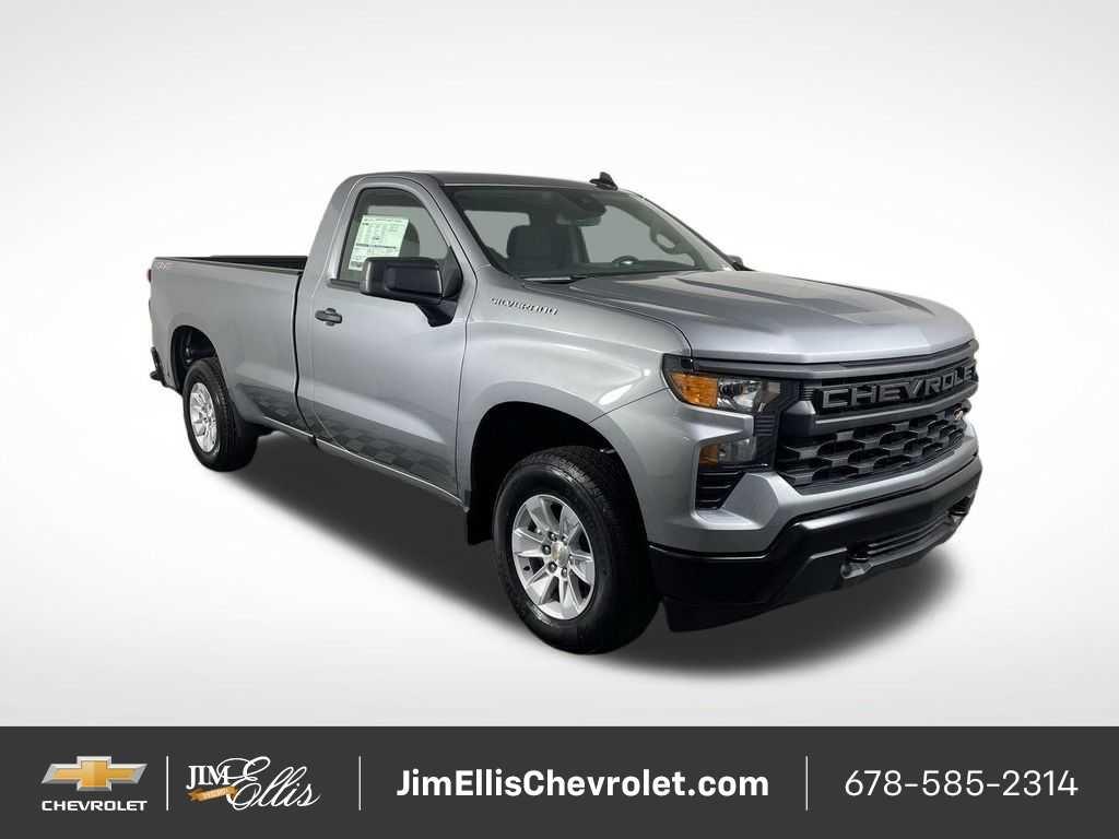 Sterling Gray Metallic 2025 Chevrolet Silverado 1500 Pickup Truck Four-Wheel Drive Automatic
