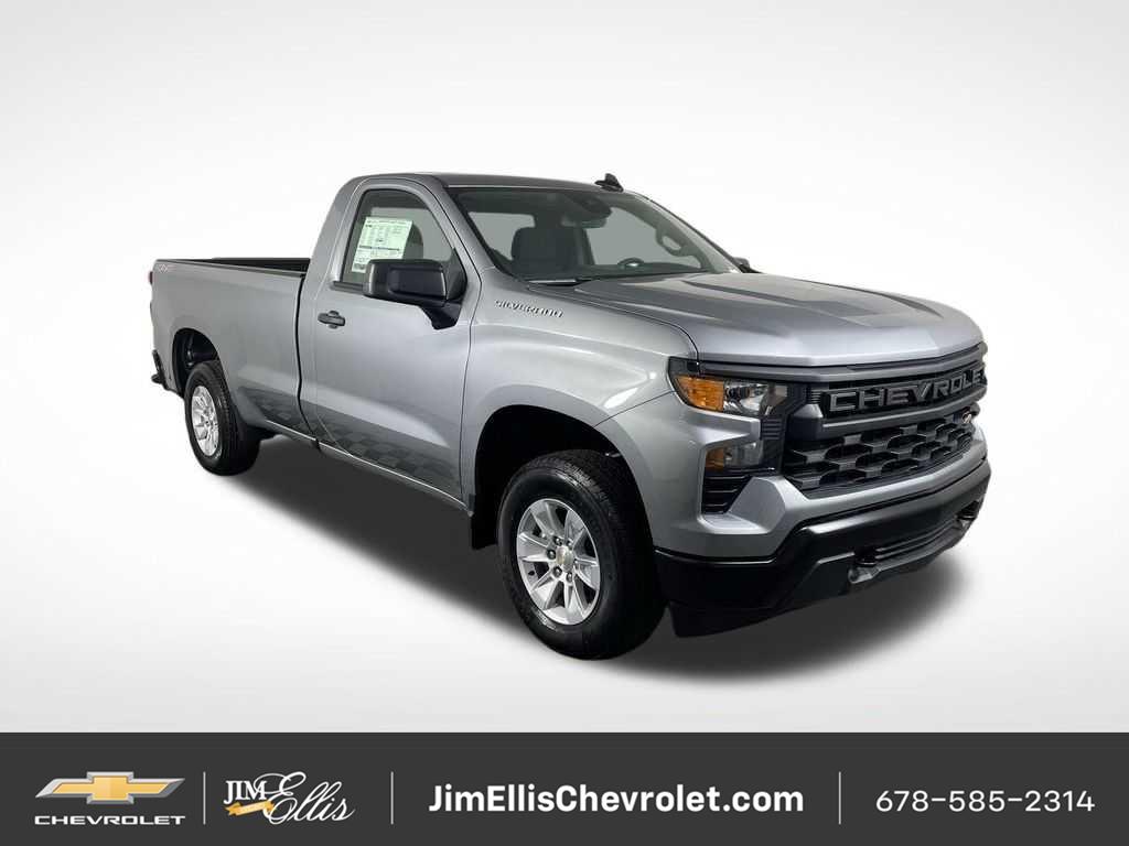 Sterling Gray Metallic 2025 Chevrolet Silverado 1500 Pickup Truck Four-Wheel Drive Automatic