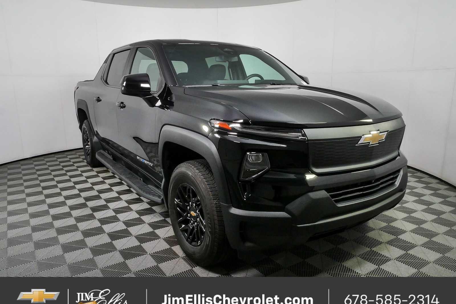 Black 2024 Chevrolet Silverado EV Pickup Truck All-Wheel Drive 1-Speed Automatic