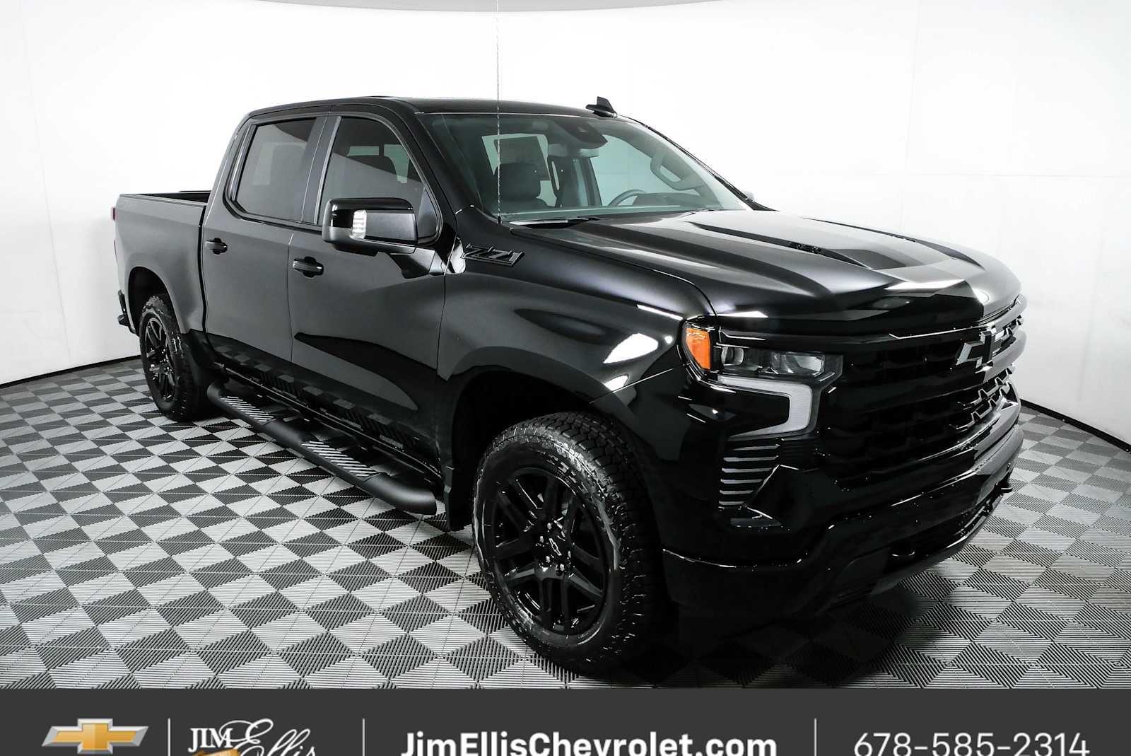 Black 2026 Chevrolet Silverado 1500 Pickup Truck Four-Wheel Drive Automatic