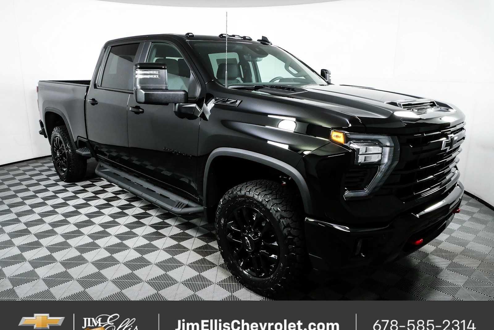 Black 2026 Chevrolet Silverado 2500HD Pickup Truck Four-Wheel Drive Automatic
