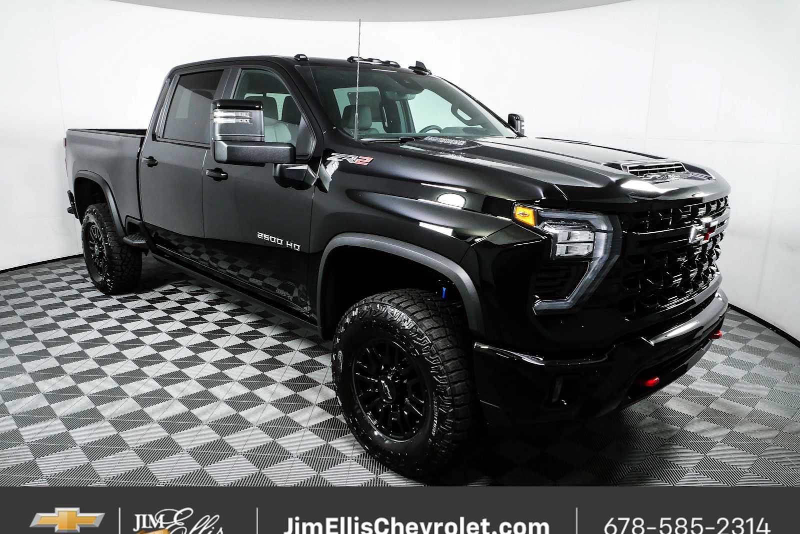 Black 2026 Chevrolet Silverado 2500HD Pickup Truck Four-Wheel Drive Automatic