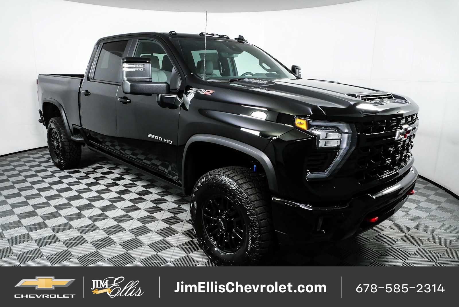 Black 2026 Chevrolet Silverado 2500HD Pickup Truck Four-Wheel Drive Automatic