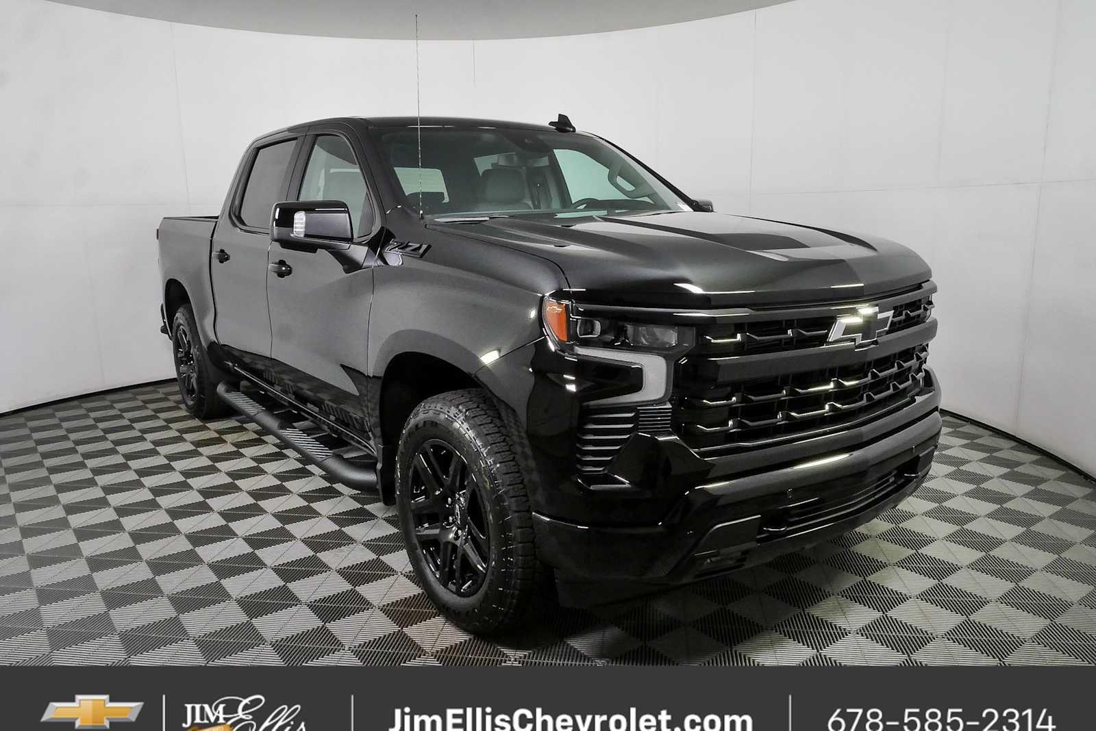 Black 2026 Chevrolet Silverado 1500 Pickup Truck Four-Wheel Drive 8-Speed Automatic