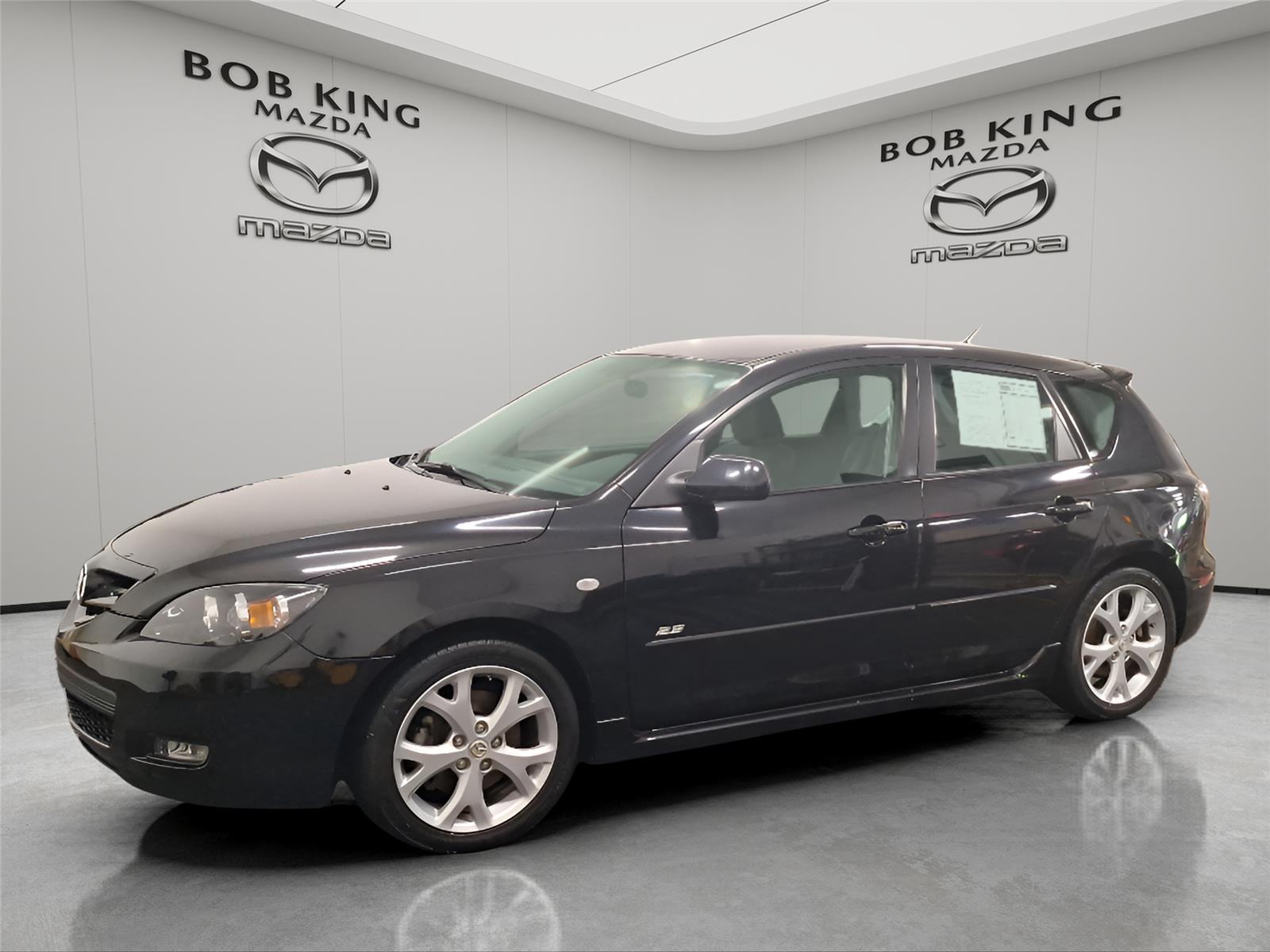 Black Mica 2008 Mazda MAZDA3 s Sport Hatchback Hatchback Front-Wheel Drive Manual