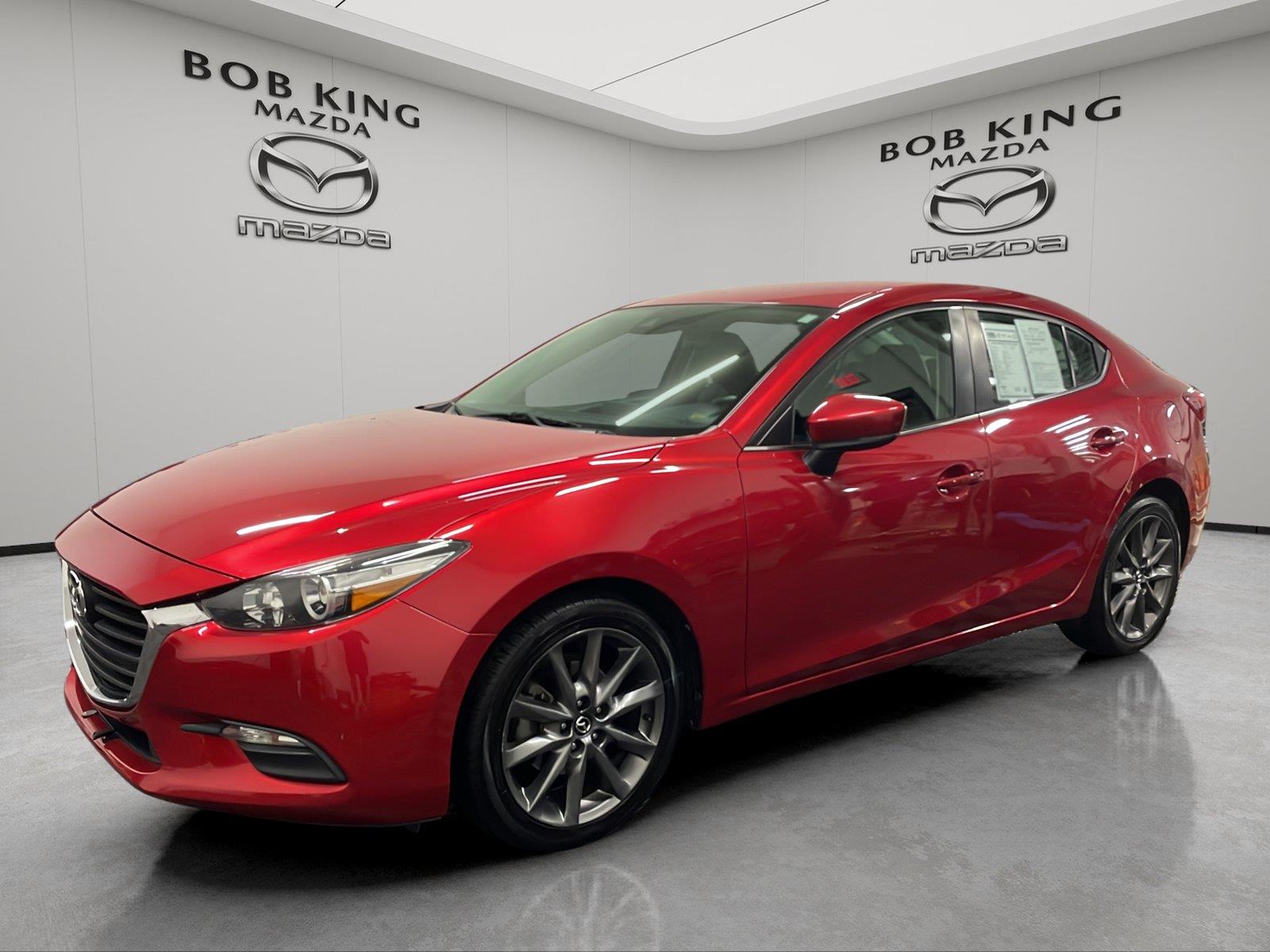 Soul Red Metallic 2018 Mazda MAZDA3 Sedan Front-Wheel Drive Automatic