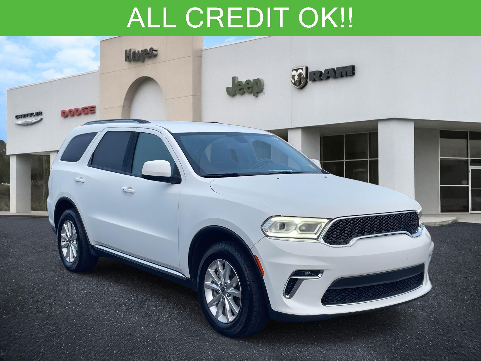 White Knuckle Clearcoat 2021 Dodge Durango SXT Plus RWD SUV / Crossover Rear-Wheel Drive 8-Speed Automatic
