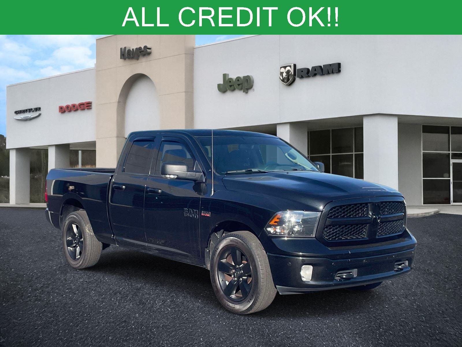 Brilliant Black Crystal Pearlcoat 2018 RAM 1500 Big Horn Quad Cab 4WD Pickup Truck Four-Wheel Drive 8-Speed Automatic