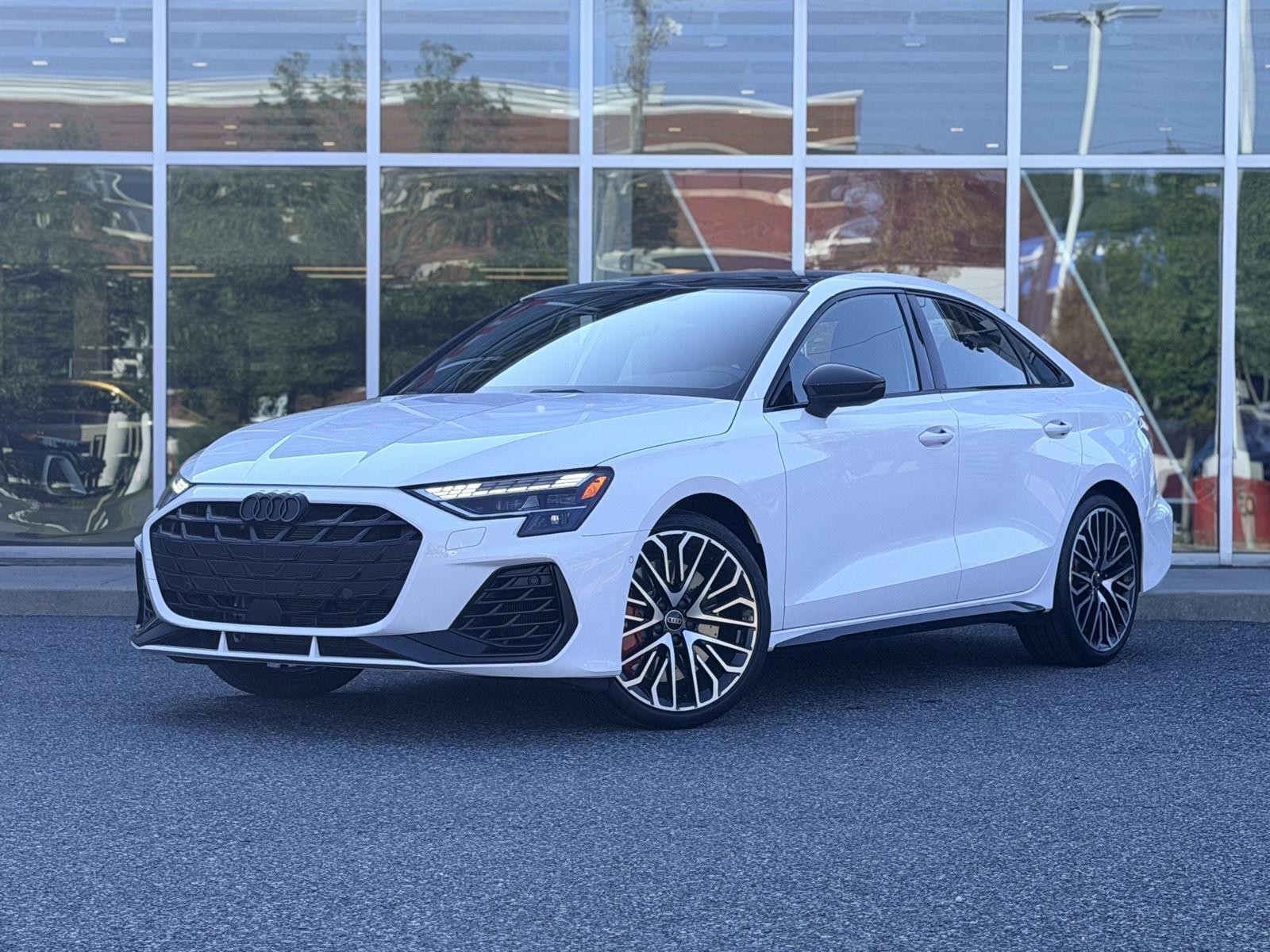 Arkona White 2025 Audi S3 Sedan All-Wheel Drive Automatic