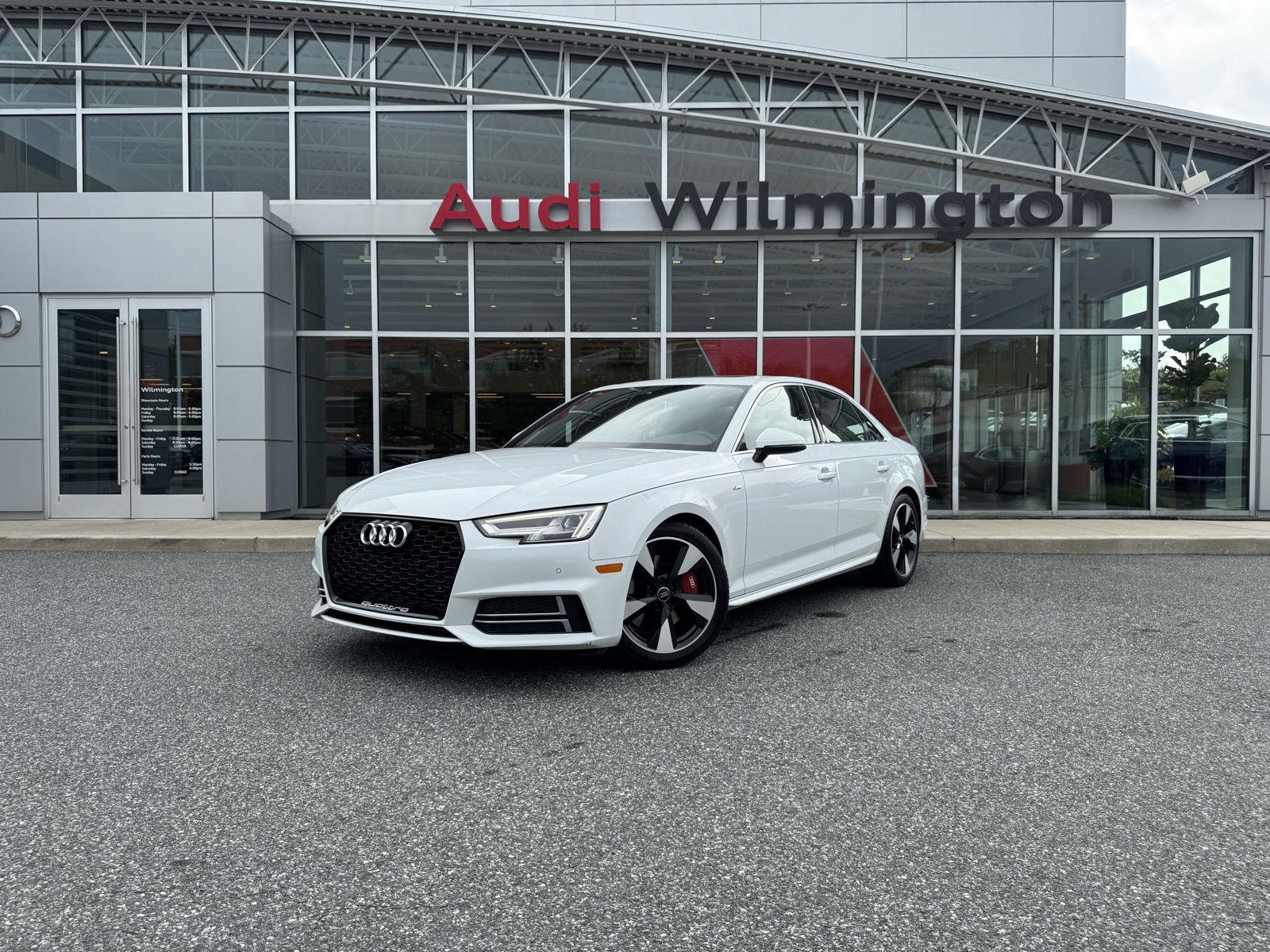 Glacier White Metallic 2017 Audi A4 Sedan All-Wheel Drive Automatic