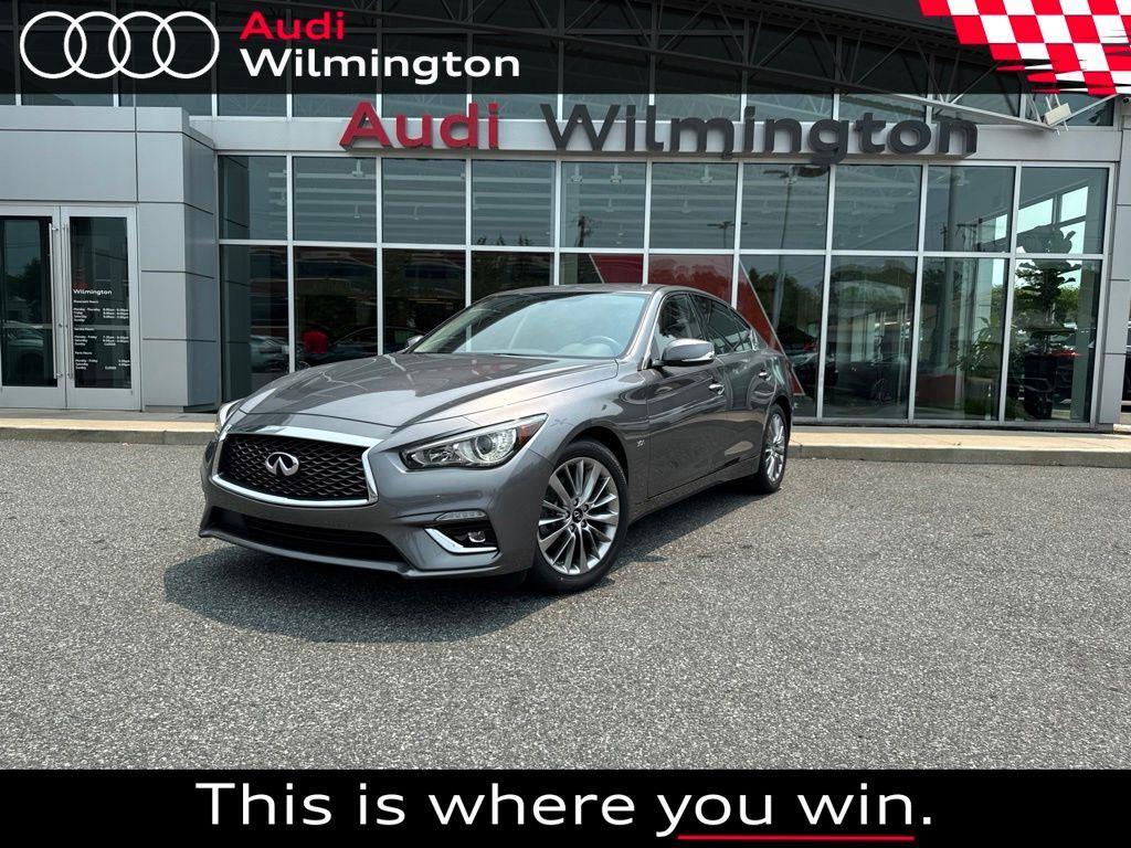 Gray (Graphite Shadow) 2020 INFINITI Q50 Sedan All-Wheel Drive Automatic