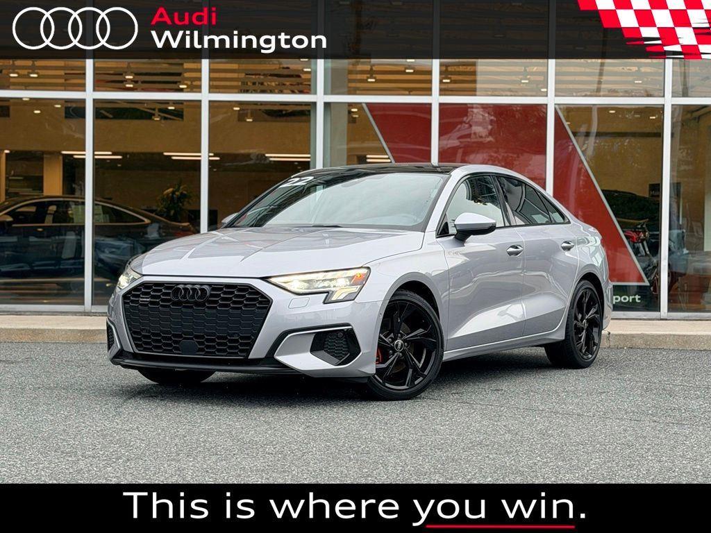 Florett Silver Metallic 2022 Audi A3 Sedan All-Wheel Drive 7-Speed Automatic