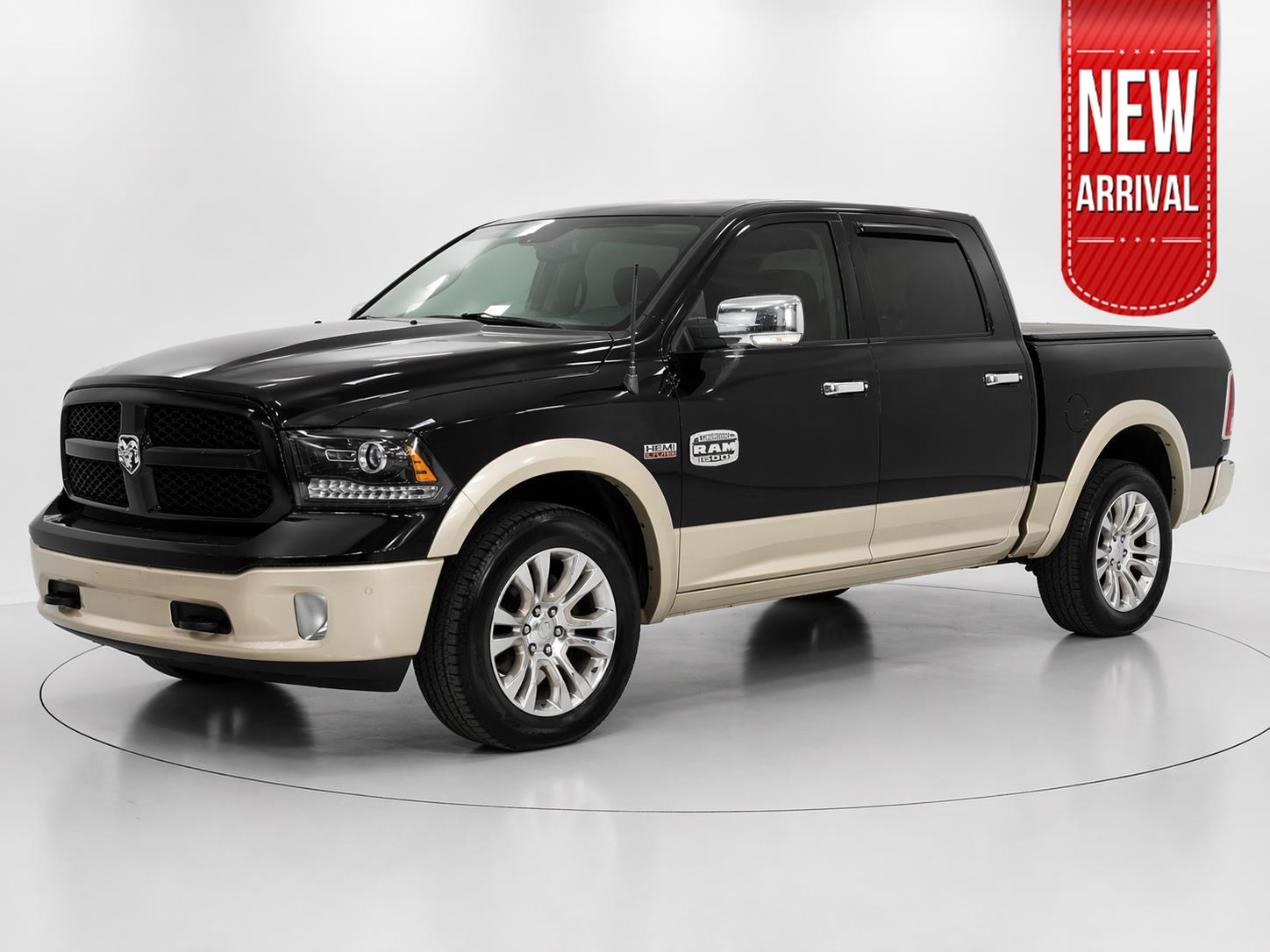 Black Gold Pearl 2013 RAM 1500 Laramie Longhorn Crew Cab 4WD Pickup Truck Four-Wheel Drive 6-Speed Automatic