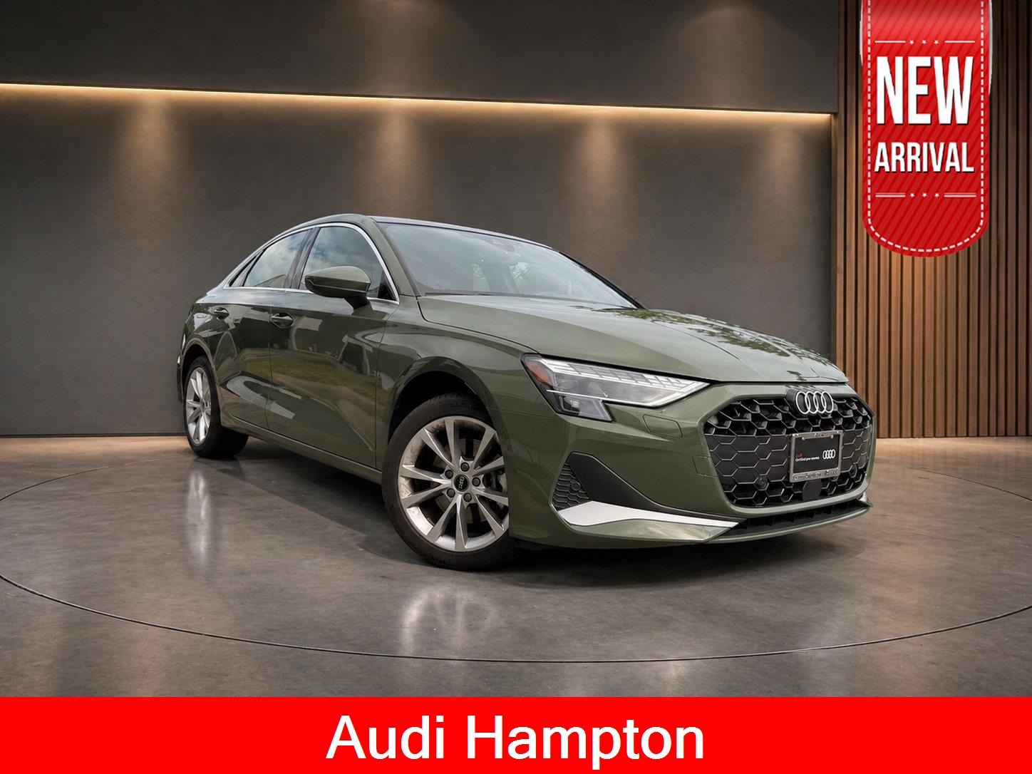 District Green Metallic 2025 Audi A3 quattro Premium Plus 40 TFSI Sedan All-Wheel Drive Automatic