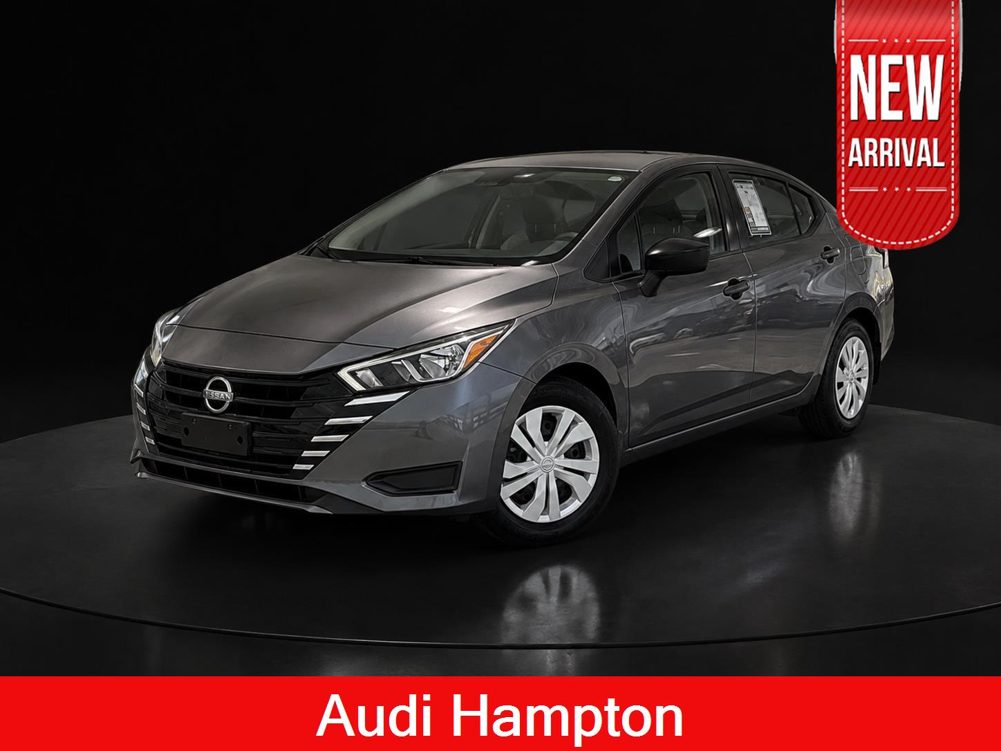 Gray (Gun Metallic) 2024 Nissan Versa Sedan Front-Wheel Drive Continuously Variable Transmission